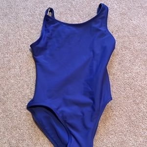 Hi! This is a a blue simple leotard perfect for dance class.